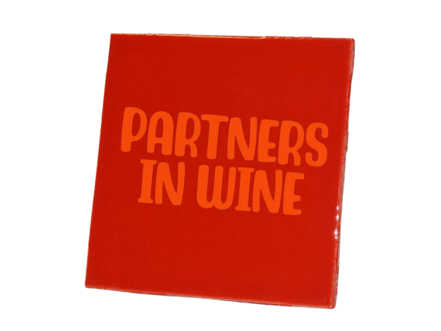 Tegeltje Partners in wine - Rood