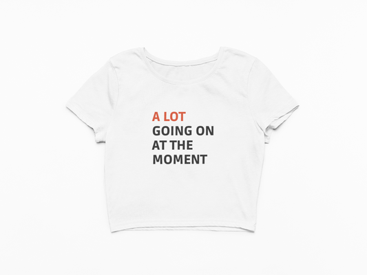 A Lot Going On at the Moment Crop Top - Stijlvol Taylor Swift Shirt