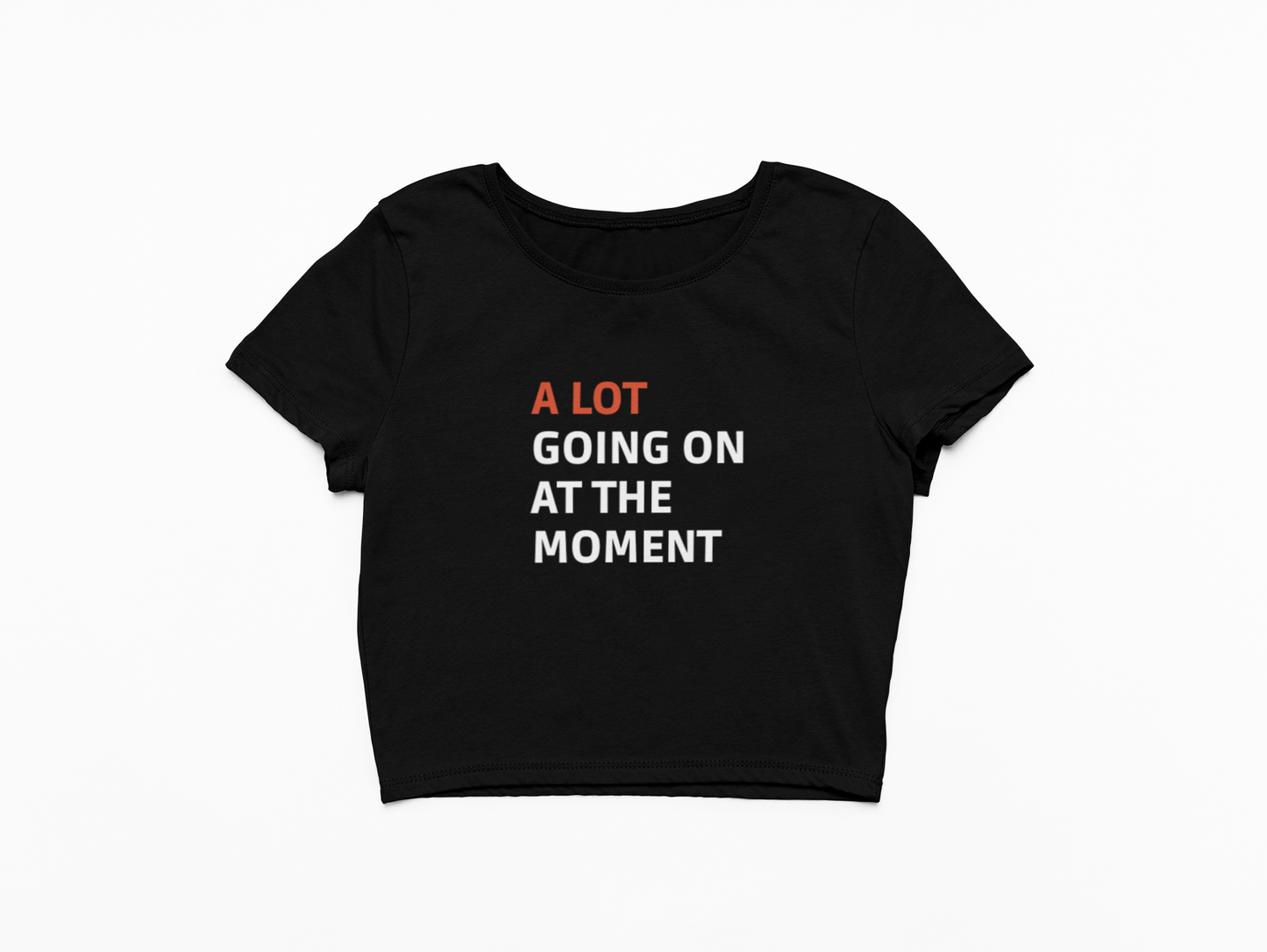 A Lot Going On at the Moment Crop Top - Stylish Taylor Swift Shirt