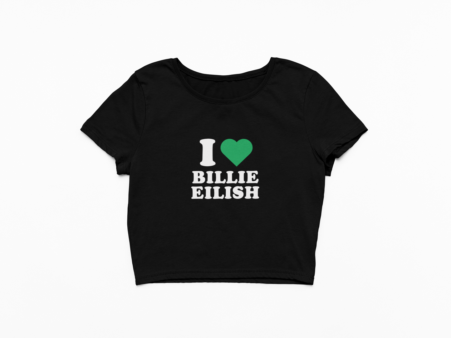 I Love Billie Eilish Crop Top - Stylish Billie Eilish Shirt