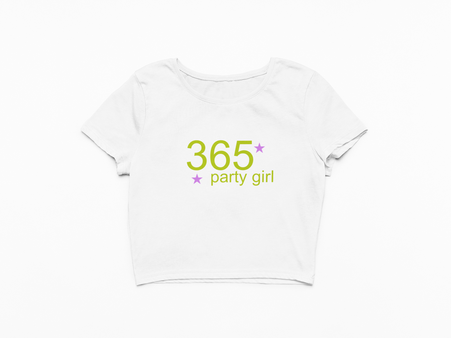 Brat 365 party girl YK2 Baby Tee