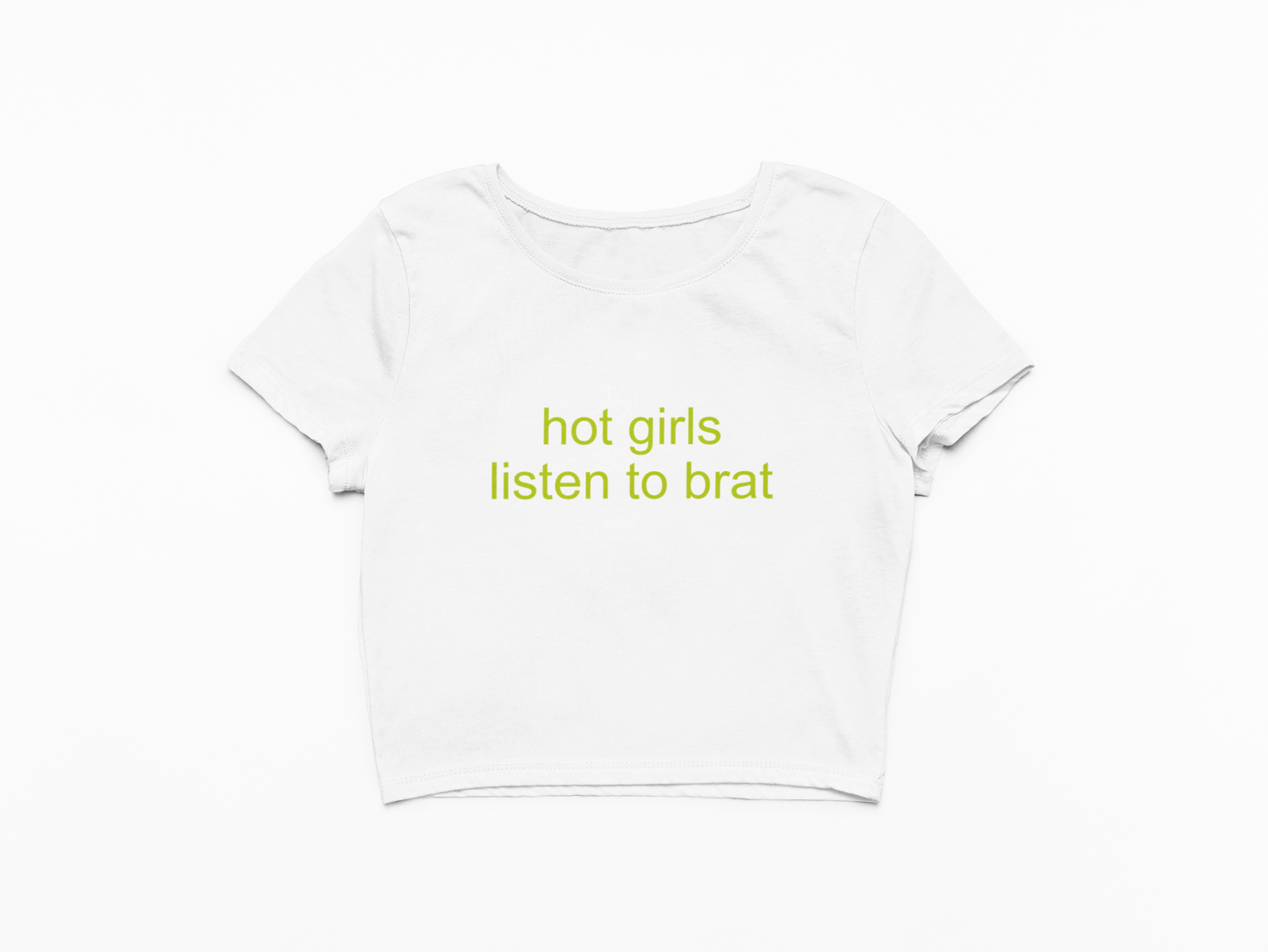 Hot girls listen to brat YK2 Baby Tee